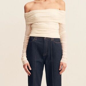 Shona Joy Mira Long Sleeve Off Shoulder Top